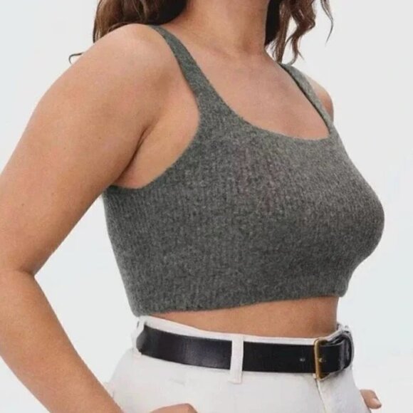 Everlane Tops - Everlane The Cozy-Stretch Tank Wool In Dark Gray New